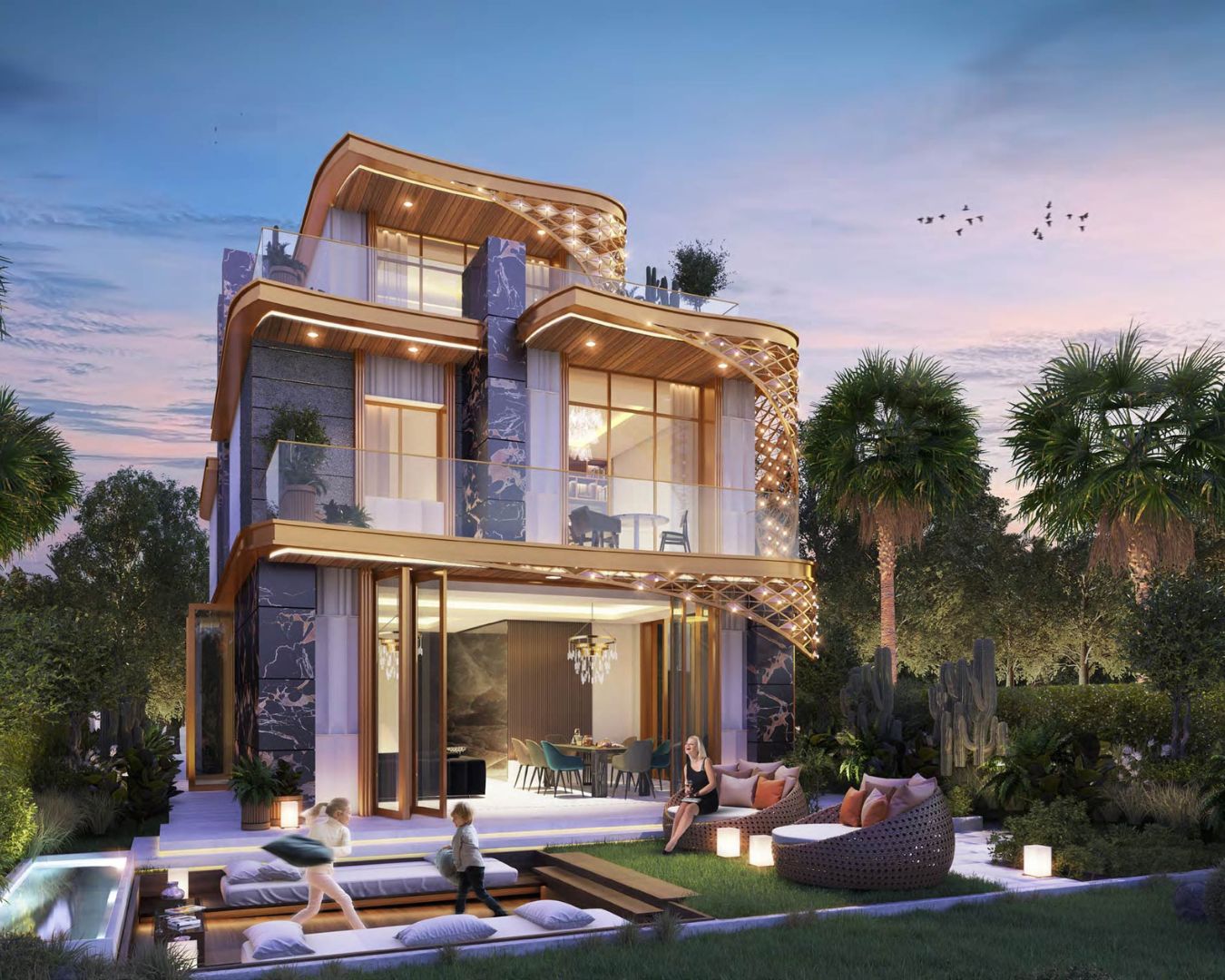 Gems Estate Villas Fashion Villas in DAMAC Hills (1)