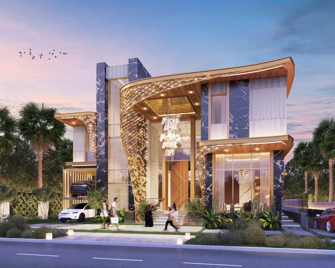 Gems Estate Villas Fashion Villas in DAMAC Hills (1)