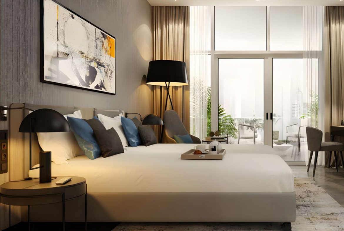 Edge by Rotana Hotel Studios Bedroom Suites in DAMAC Hills 2 Community (1)