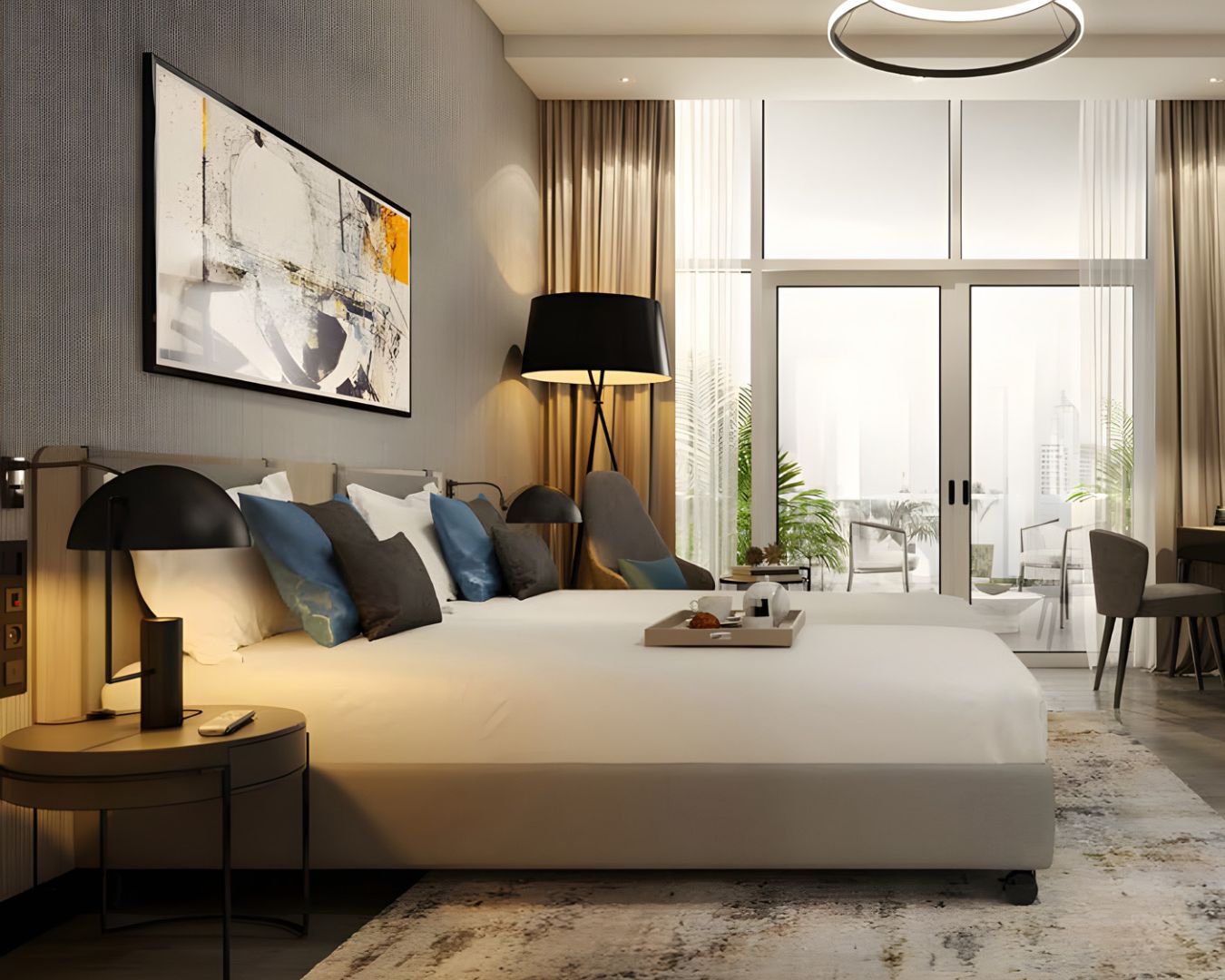 Edge by Rotana Hotel Studios Bedroom Suites in DAMAC Hills 2 Community (1)